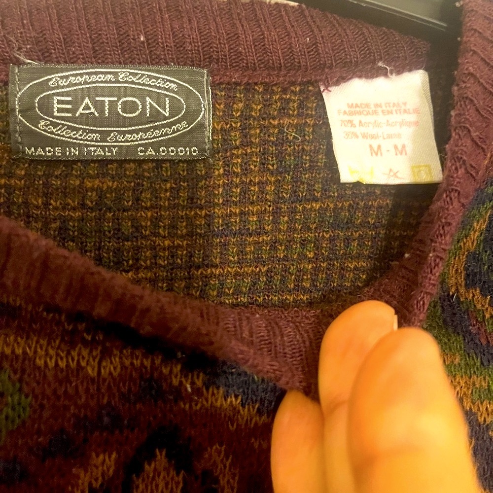Eaton Made in Italy Sweater, Made in Italy M, final call - Picture 8 of 8